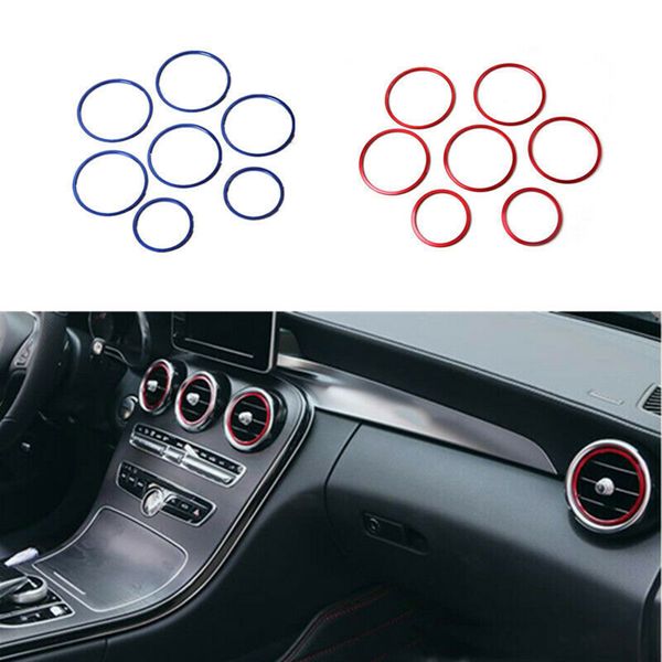 yubao 7pc car-styling ac outlet ring decoration air conditioning vents trim stickers cover for mercedes benz c class w205 glc
yubao 7pc car-styling ac outlet ring decoration air conditioning vents trim stickers cover for mercedes benz c class w205 glc