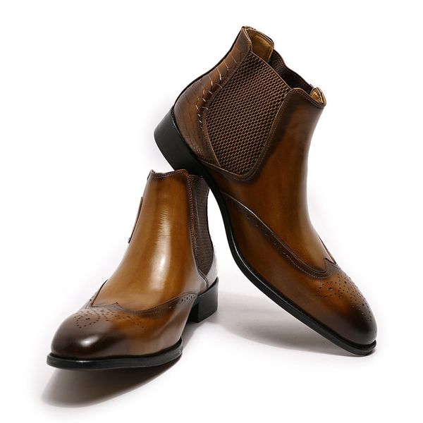 european and american chelsea boots men fashion high-snakeskin embossed nude boots leather buckle pointed toe brogue engraving kb297, Black
european and american chelsea boots men fashion high-snakeskin embossed nude boots leather buckle pointed toe brogue engraving kb297, Black