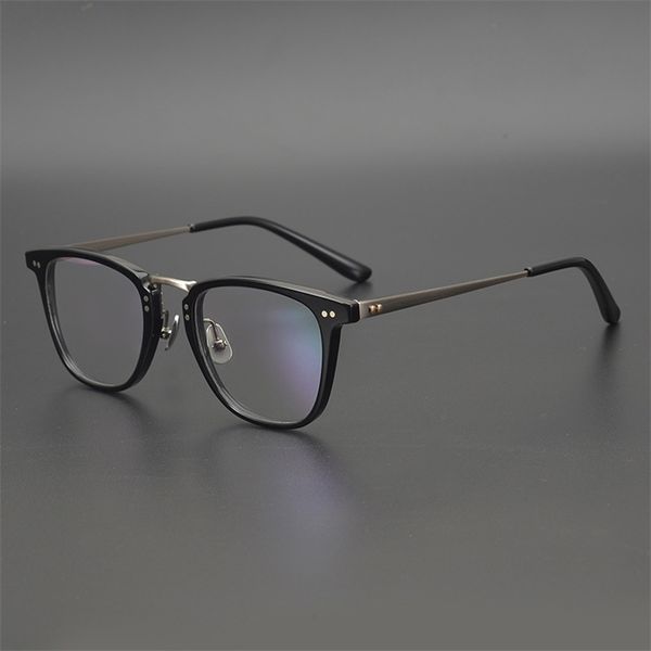 eyeglasses online 75% off handmade wide face glasses men's pure titanium personality square thick frame large face full frame plate tid, White;black
eyeglasses online 75% off handmade wide face glasses men's pure titanium personality square thick frame large face full frame plate tid, White;black