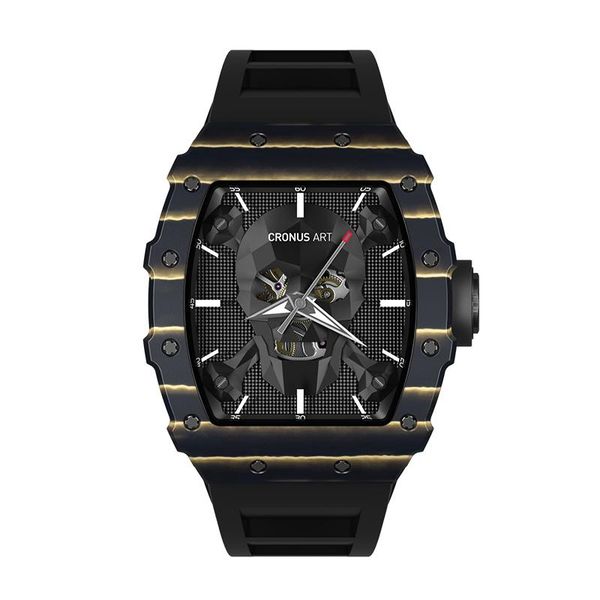 wristwatches sw200 automatic movement mens watch bucket shape luxury lucky men's skull dial silicone strap wristwatch for men, Slivery;brown
wristwatches sw200 automatic movement mens watch bucket shape luxury lucky men's skull dial silicone strap wristwatch for men, Slivery;brown