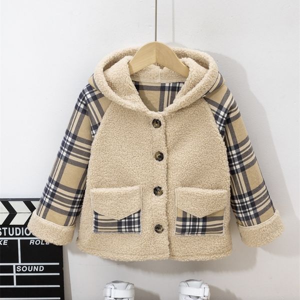 toddler boys plaid double pocket raglan sleeve hooded teddy coat she01, Blue;gray
toddler boys plaid double pocket raglan sleeve hooded teddy coat she01, Blue;gray