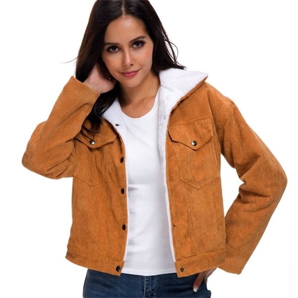 turn-down collar women jacket casual long sleeve warm women jacket coat thick ladies loose clothes women short coat outwear lj201110, Black
turn-down collar women jacket casual long sleeve warm women jacket coat thick ladies loose clothes women short coat outwear lj201110, Black