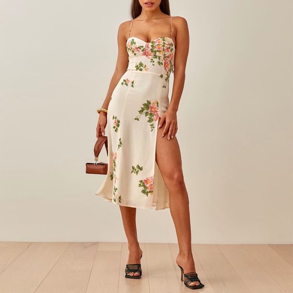 boho beach dresses for women strap floral summer dress sweetheart neck sleeveless high slit party midi dress 220520, Black;gray
boho beach dresses for women strap floral summer dress sweetheart neck sleeveless high slit party midi dress 220520, Black;gray