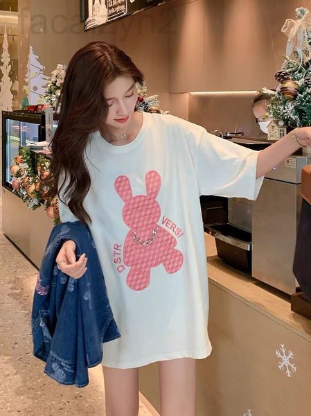 women's t-shirt designer summer new korean version loose medium and long short sleeved t-shirt, women's high sense of foreign styl, White
women's t-shirt designer summer new korean version loose medium and long short sleeved t-shirt, women's high sense of foreign styl, White