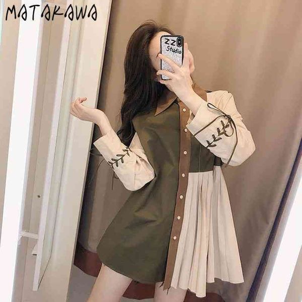 womens shirt outer wear spring turndown collar women blouses retro korean fashion stitching longsleeved blusas 210506, White
womens shirt outer wear spring turndown collar women blouses retro korean fashion stitching longsleeved blusas 210506, White