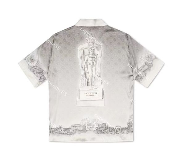 casablanc 22ss fashion shirts guardian plaster image black and white gradient hawaiian silk shirt men and women, White;black
casablanc 22ss fashion shirts guardian plaster image black and white gradient hawaiian silk shirt men and women, White;black