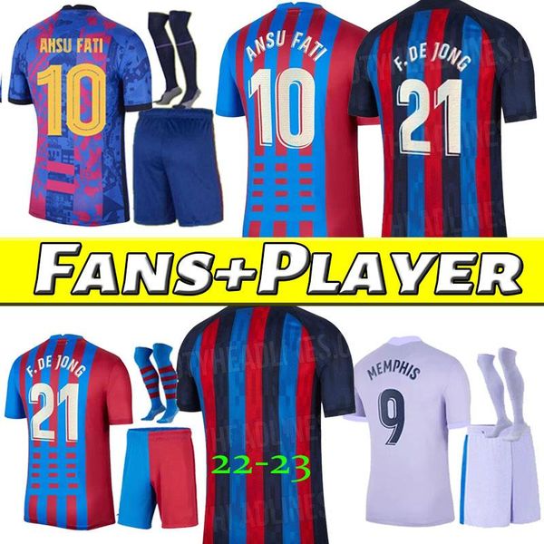 barcelona ansu fati camisetas de football soccer jersey memphis pedr 23 2022 2023 f. de jong dest kit shirt men + kids sets third player ver, Black;yellow
barcelona ansu fati camisetas de football soccer jersey memphis pedr 23 2022 2023 f. de jong dest kit shirt men + kids sets third player ver, Black;yellow