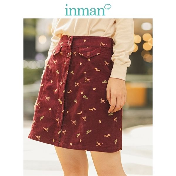 inman autumn new arrival 100%cotton corduroy cute print aline minimalism all matched young girl women short skirt t200113, Black
inman autumn new arrival 100%cotton corduroy cute print aline minimalism all matched young girl women short skirt t200113, Black