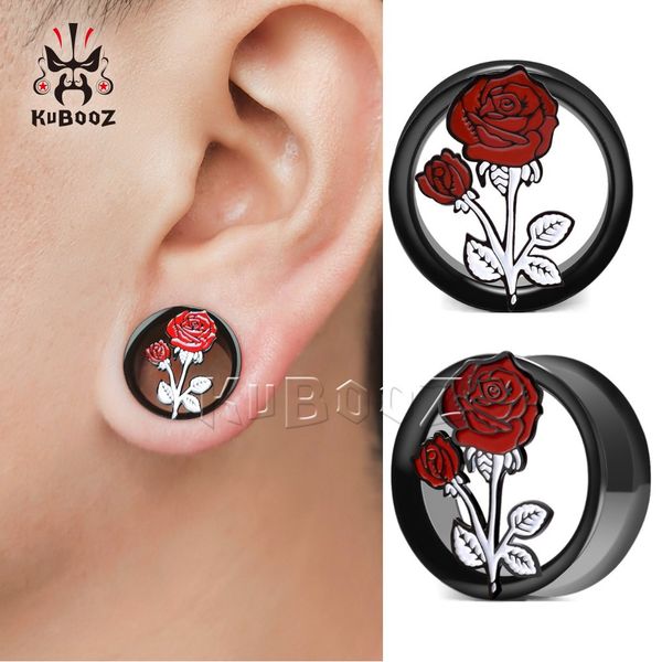 kubooz stainless steel rose ear plugs tunnels piercing earring gauges body jewelry stretchers expanders wholesale 10mm to 25mm 36pcs, Silver
kubooz stainless steel rose ear plugs tunnels piercing earring gauges body jewelry stretchers expanders wholesale 10mm to 25mm 36pcs, Silver