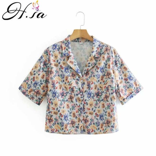 hsa women fashion printed crossover cropped blouses vintage short sleeve side zipper female shirts blusas chic 210716, White
hsa women fashion printed crossover cropped blouses vintage short sleeve side zipper female shirts blusas chic 210716, White