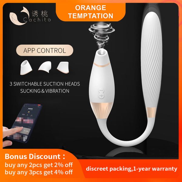 cachito 2nd sucking vibrators app control heating thrusting dildos for women g-spot clitoris sucker couple interaction toys
cachito 2nd sucking vibrators app control heating thrusting dildos for women g-spot clitoris sucker couple interaction toys