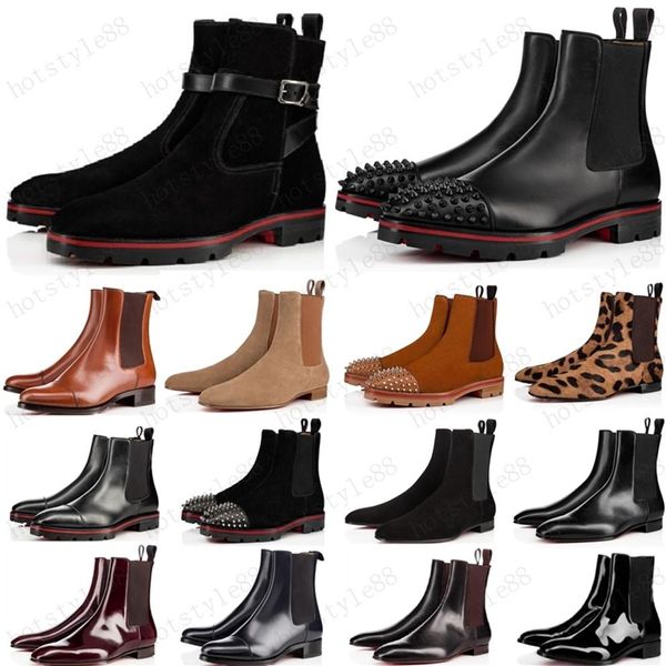 new style red bottoms sneaker men boot spikes suede leather red sole men shoes super perfect melon motorcycle ankle boot for men214z, Black
new style red bottoms sneaker men boot spikes suede leather red sole men shoes super perfect melon motorcycle ankle boot for men214z, Black