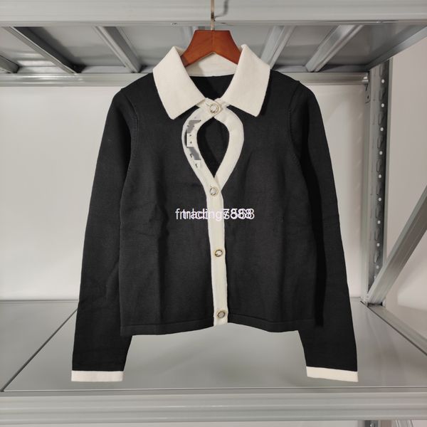 women's sweaters spring and summer xiaoxiang style lapel black white stitched knitted cardigan with hollow chest design, high-quality g, White;black
women's sweaters spring and summer xiaoxiang style lapel black white stitched knitted cardigan with hollow chest design, high-quality g, White;black
