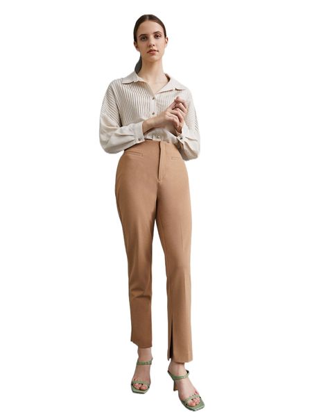 motf premium straight leg split pants y56r#, Black;white
motf premium straight leg split pants y56r#, Black;white