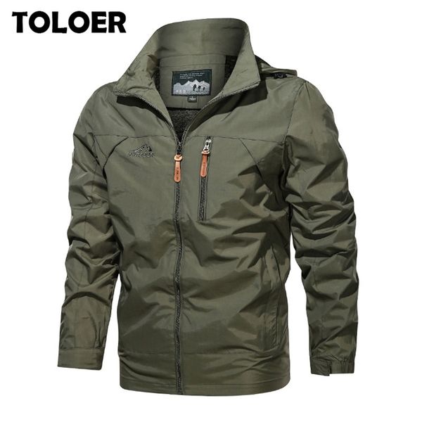 mens windbreaker military jacket outdoor windproof spring autumn jackets men casual streetwear breathable hooded coat 220804, Black;brown
mens windbreaker military jacket outdoor windproof spring autumn jackets men casual streetwear breathable hooded coat 220804, Black;brown