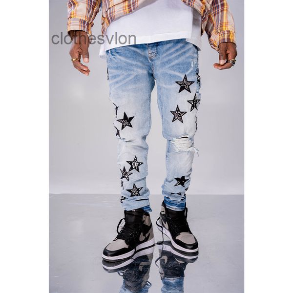 jeans amirs 2022 ch designer street fashion brand wash water blue cashew flower five pointed embroidery patch cloth hole slim fit men
jeans amirs 2022 ch designer street fashion brand wash water blue cashew flower five pointed embroidery patch cloth hole slim fit men