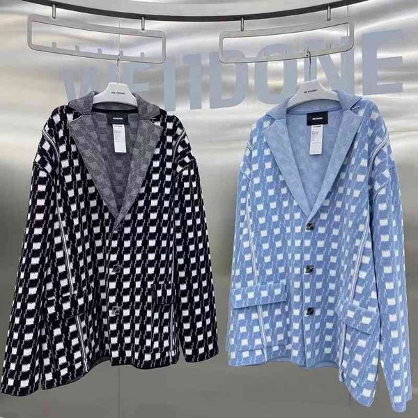 men's suits blazers autumn and winter we11 thous bird lattice knitted casual suit jacket for men women, White;black
men's suits blazers autumn and winter we11 thous bird lattice knitted casual suit jacket for men women, White;black