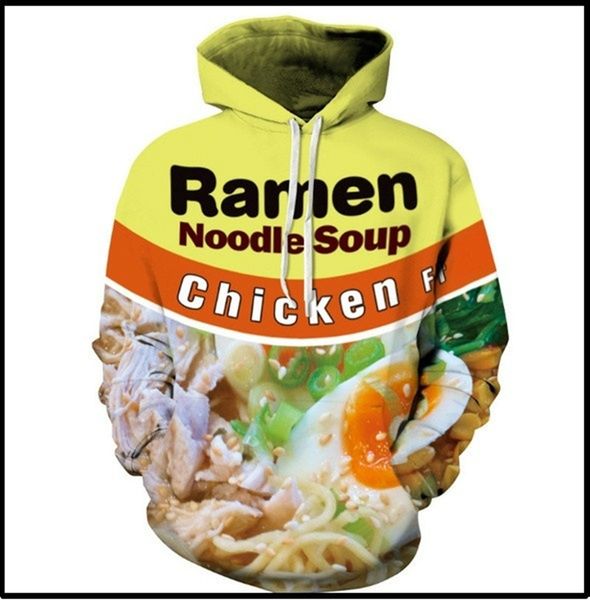 2022 spring and autumn new 3d zhajiang noodles gourmet pattern men's hooded sweater ou mai explosions couple pullover sweatshirt coat s, Black;brown
2022 spring and autumn new 3d zhajiang noodles gourmet pattern men's hooded sweater ou mai explosions couple pullover sweatshirt coat s, Black;brown