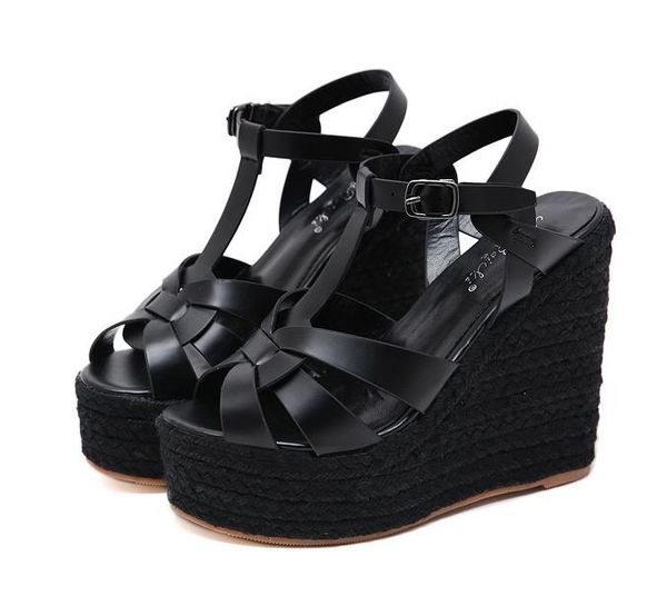 designer-designer sandals ladies wedge sandals knitted straw woven platform shoes luxury women slides size 35 to 40, Black
designer-designer sandals ladies wedge sandals knitted straw woven platform shoes luxury women slides size 35 to 40, Black