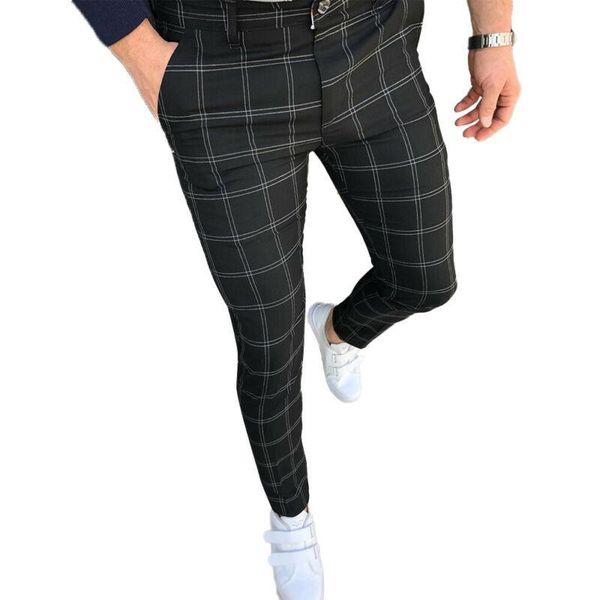 men's pants plaid printing long men casual fashion mens clothing trousers gentleman business formal, Black
men's pants plaid printing long men casual fashion mens clothing trousers gentleman business formal, Black
