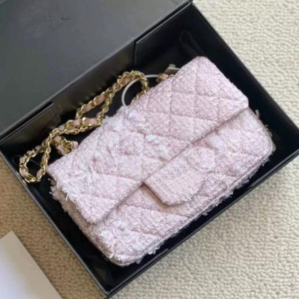 tz womens mini flap ladies designer bags purple pink corduroy french handbags designers gold-tone metal chain hardware splicing multicolor l
tz womens mini flap ladies designer bags purple pink corduroy french handbags designers gold-tone metal chain hardware splicing multicolor l