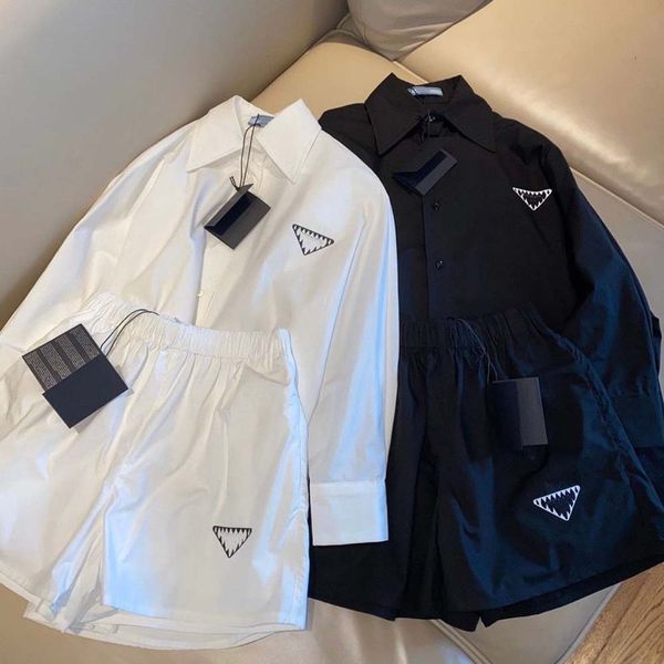 brand women's two piece pants set tracksuits summer inverted triangle collar mid sleeve shirt with loose shorts casual suit women, White
brand women's two piece pants set tracksuits summer inverted triangle collar mid sleeve shirt with loose shorts casual suit women, White