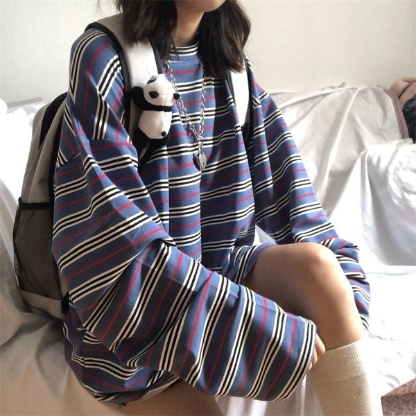 harajuku loose t-shirts for women spring autumn female t-shirt casual o-neck stripe long sleeve oversized hip hop streetwear 220328, White
harajuku loose t-shirts for women spring autumn female t-shirt casual o-neck stripe long sleeve oversized hip hop streetwear 220328, White