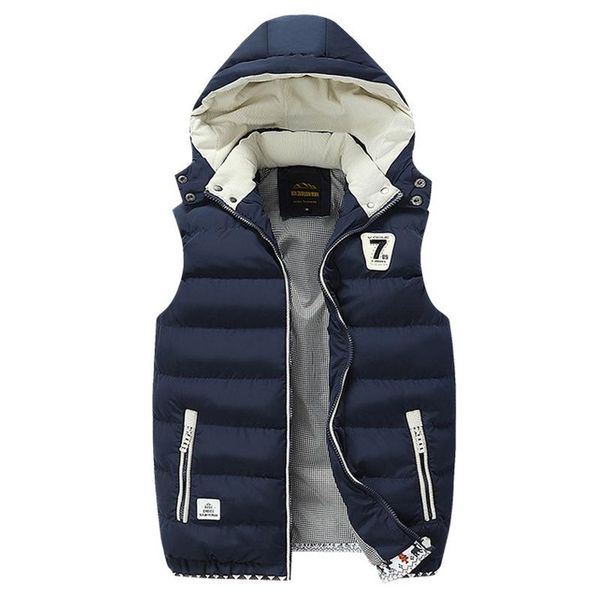 mens winter vest jacket sleeveless cotton coat with hood men casual fashion waist autumn padded plue size 5xl, Black;white
mens winter vest jacket sleeveless cotton coat with hood men casual fashion waist autumn padded plue size 5xl, Black;white