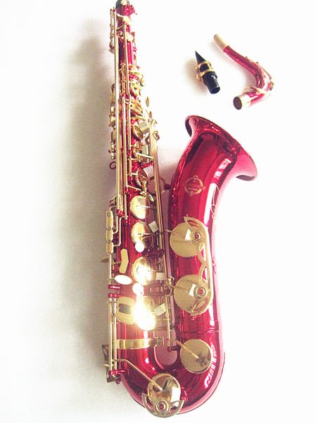 bb tenor saxophone sax brass body white shell keys woodwind instrument with carry case gloves sax neck straps 
bb tenor saxophone sax brass body white shell keys woodwind instrument with carry case gloves sax neck straps