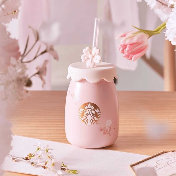 2022 starbucks cup cherry blossom season cherry blossom milk jar shape mark straw cup 330ml
2022 starbucks cup cherry blossom season cherry blossom milk jar shape mark straw cup 330ml