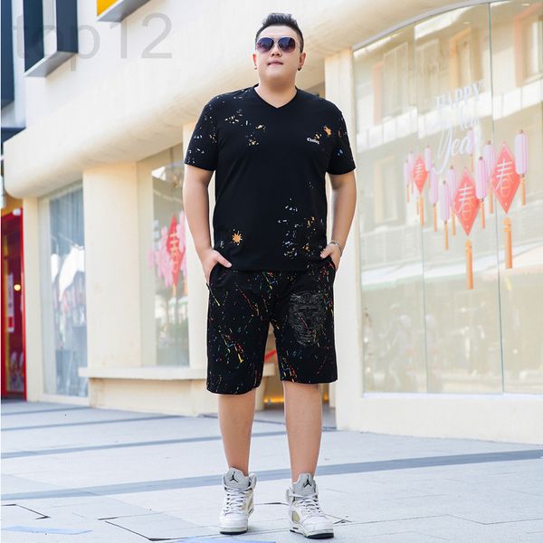 men's casual shirts designer large men's wear short sleeved t-shirt set fat guy loose sports two piece g96w, White;black
men's casual shirts designer large men's wear short sleeved t-shirt set fat guy loose sports two piece g96w, White;black