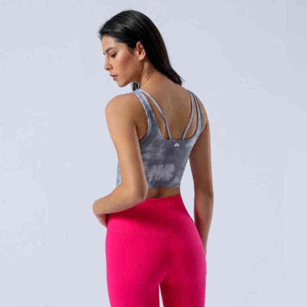 lu-2086 lulu bras brand sports vest women's underwear lace up running tie dye yoga bra qnte, Red;black
lu-2086 lulu bras brand sports vest women's underwear lace up running tie dye yoga bra qnte, Red;black