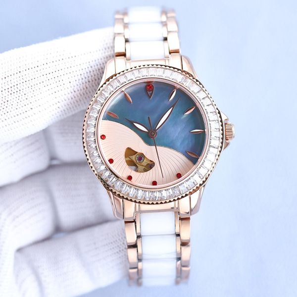 women watch automatic mechanical movement watches ladies business wristwatches 33mm sappire montre de luxe ceramic strap, Slivery;brown
women watch automatic mechanical movement watches ladies business wristwatches 33mm sappire montre de luxe ceramic strap, Slivery;brown