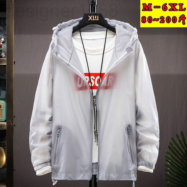 men's tracksuits designer couples wear sunscreen clothes men's and women's summer coats ultra-thin breathable skin trend vers, Gray
men's tracksuits designer couples wear sunscreen clothes men's and women's summer coats ultra-thin breathable skin trend vers, Gray