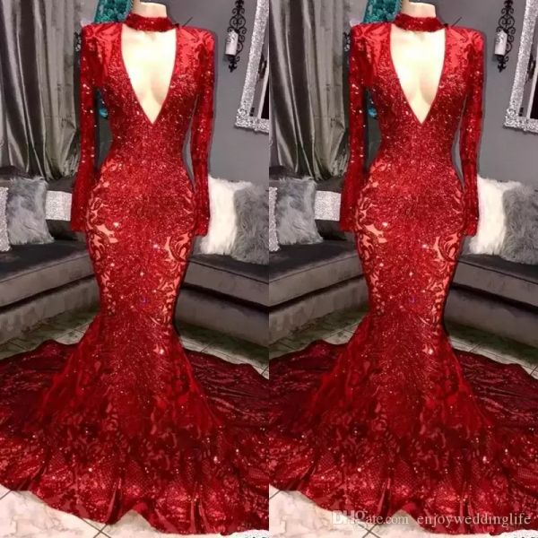 sparkly red sequins prom dresses 2022 designer plunging v neck long sleeves ruched custom made evening party gowns formal occasion wear plus, Black
sparkly red sequins prom dresses 2022 designer plunging v neck long sleeves ruched custom made evening party gowns formal occasion wear plus, Black