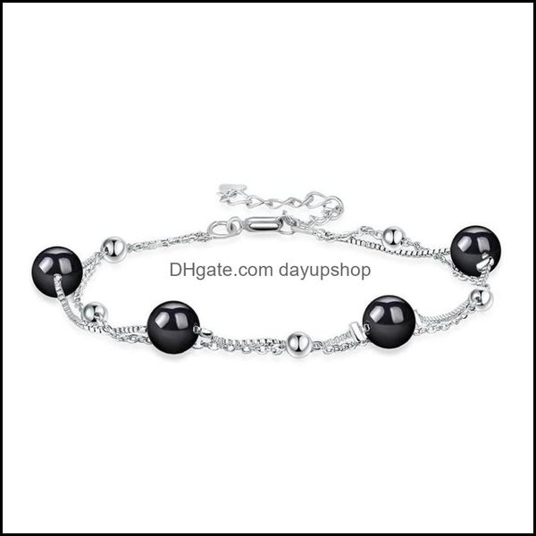 charm bracelets jewelry fine sier plated bracelet fashion natural black stone for women rose gold bangle dhvau, Golden;silver
charm bracelets jewelry fine sier plated bracelet fashion natural black stone for women rose gold bangle dhvau, Golden;silver