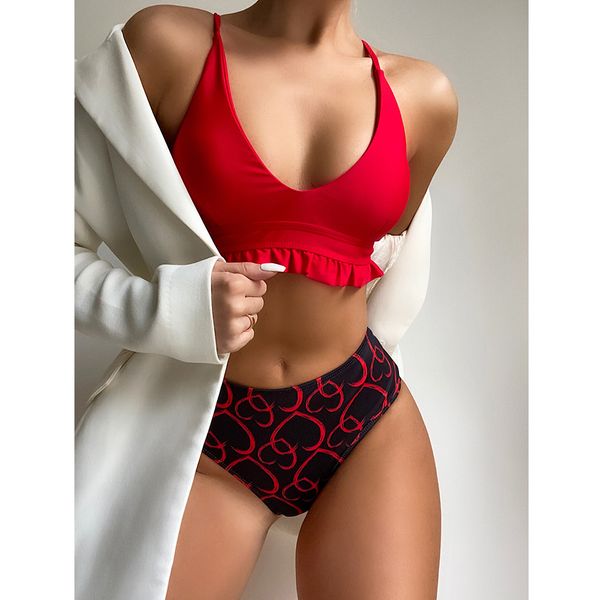 ruffle high waist bikini set 2022 swimwear women swimsuit female two pieces bikini set bather bathing suits beach wear swim, White;black
ruffle high waist bikini set 2022 swimwear women swimsuit female two pieces bikini set bather bathing suits beach wear swim, White;black
