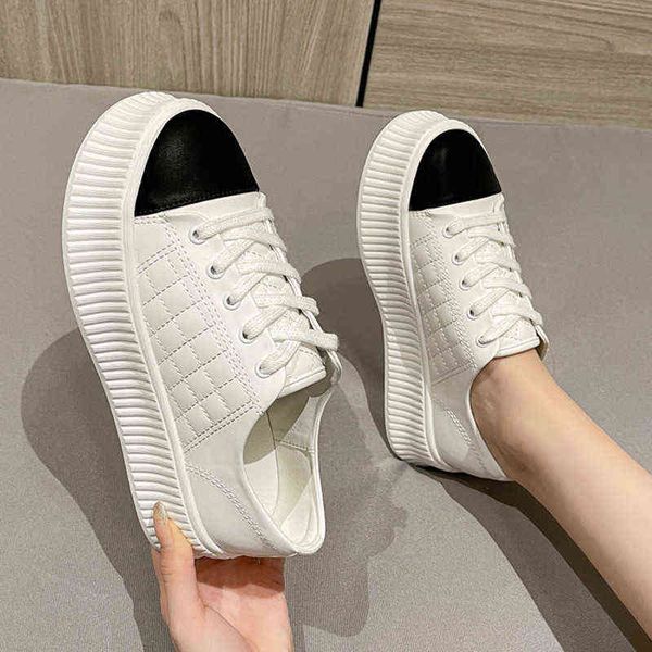 casual women white flat shoes 2022 spring summer street style thick bottom biscuits leisure sports female foot wear 220711, Black
casual women white flat shoes 2022 spring summer street style thick bottom biscuits leisure sports female foot wear 220711, Black
