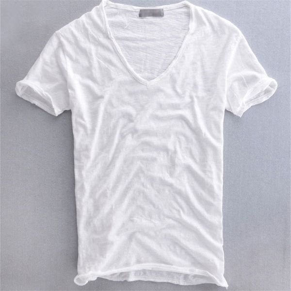 summer casual t-shirt pure cotton slub breathable retro solid color v-neck short sleeve 210317, White
summer casual t-shirt pure cotton slub breathable retro solid color v-neck short sleeve 210317, White