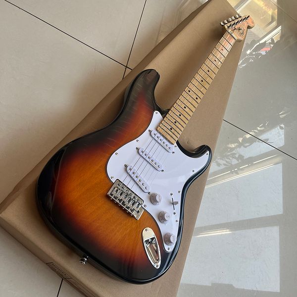 famous st electric guitar quality pickup vibrato system mahogany veneer good timbre
famous st electric guitar quality pickup vibrato system mahogany veneer good timbre