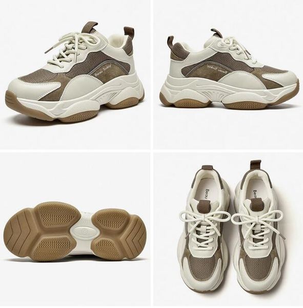 beautoday chunky sneakers women mesh leather platform shoes mixed colors lace-up lady trendy trainers thick sole handmade
beautoday chunky sneakers women mesh leather platform shoes mixed colors lace-up lady trendy trainers thick sole handmade