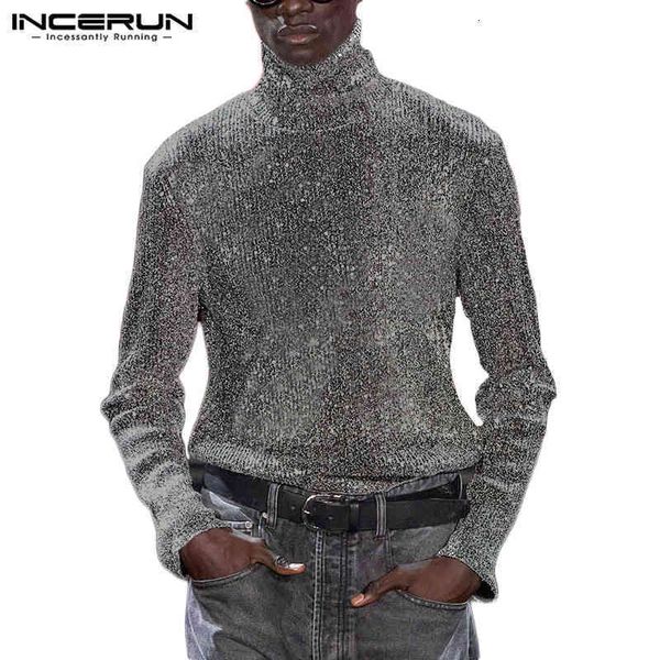 t shirt designer men's t-shirts incerun fashion men turtleneck t shirt long sleeve shiny fabric party nightclub streetwear t-shirts 202, White;black
t shirt designer men's t-shirts incerun fashion men turtleneck t shirt long sleeve shiny fabric party nightclub streetwear t-shirts 202, White;black