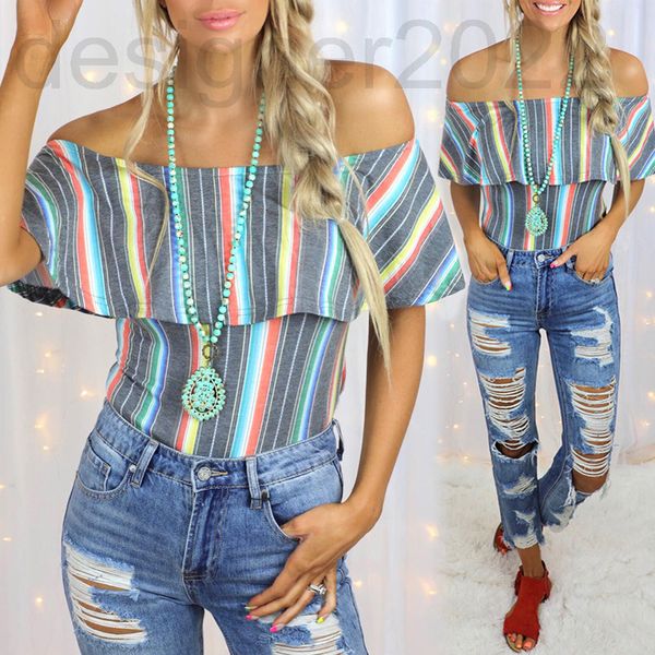 women's t-shirt designer spring and summer striped printed sleeveless one line collar casual women's om9643 7d26, White
women's t-shirt designer spring and summer striped printed sleeveless one line collar casual women's om9643 7d26, White