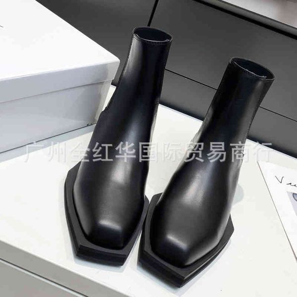 boots high end parisian liu wen's same british style chelsea flat bottomed short boots women's autumn and winter barrel martin thi, Black
boots high end parisian liu wen's same british style chelsea flat bottomed short boots women's autumn and winter barrel martin thi, Black