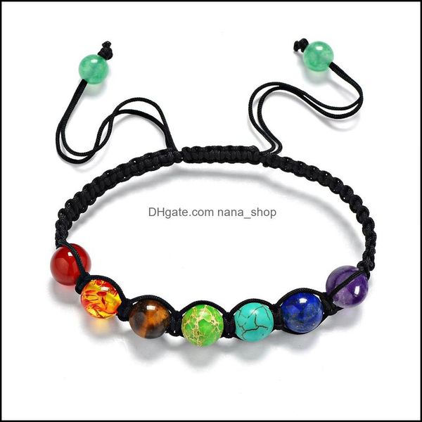 beaded strands bracelets jewelry wholesale 8mm natural stone amethyst seven-color rainbow 7 chakra bracelet for reiki prayer nced bead sz3b, Black
beaded strands bracelets jewelry wholesale 8mm natural stone amethyst seven-color rainbow 7 chakra bracelet for reiki prayer nced bead sz3b, Black