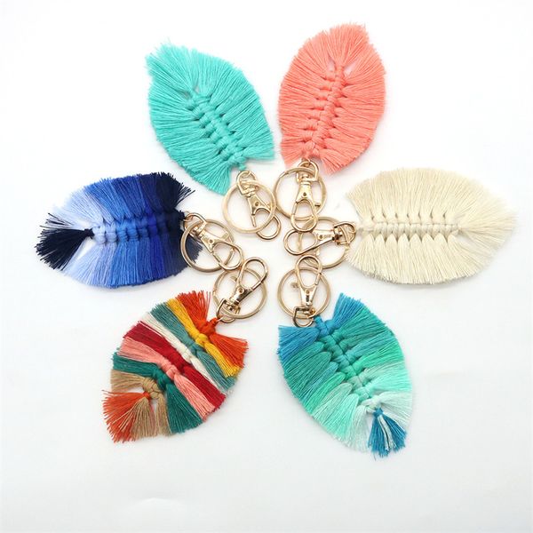 leaf weaving rainbow keychains for women boho handmade key holder keyring macrame bag charm car hanging jewelry, Silver
leaf weaving rainbow keychains for women boho handmade key holder keyring macrame bag charm car hanging jewelry, Silver