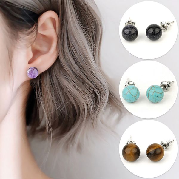 natural gem stone quartz crystal tiger eye round beads stud earrings simple ear handmade making jewelry women earring, Golden;silver
natural gem stone quartz crystal tiger eye round beads stud earrings simple ear handmade making jewelry women earring, Golden;silver