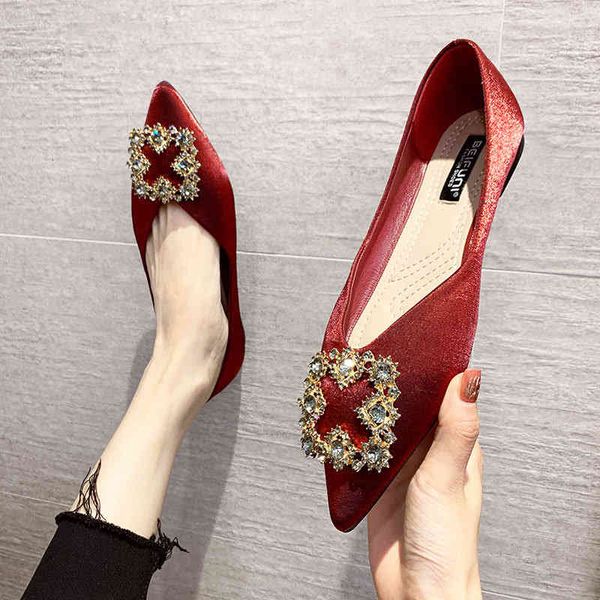 sandals spring soft sole comfortable single shoes women's button silk fashion shallow mouth pointed flat 19s5, Black
sandals spring soft sole comfortable single shoes women's button silk fashion shallow mouth pointed flat 19s5, Black