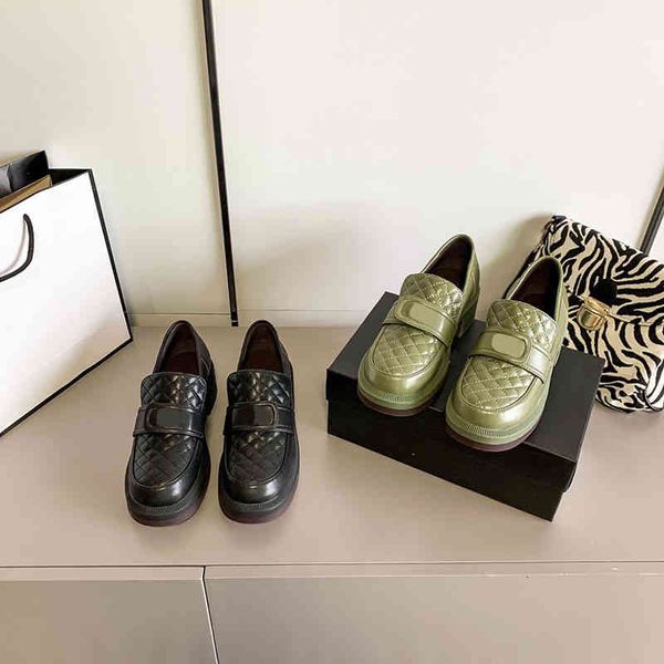 dress shoes thick soled one foot pedal lefu shoes autumn style small fragrant lingge gold buckle round head british leather, Black
dress shoes thick soled one foot pedal lefu shoes autumn style small fragrant lingge gold buckle round head british leather, Black