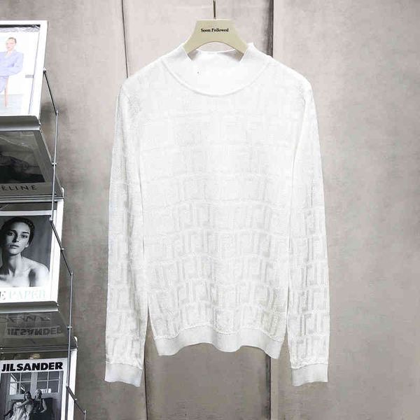 women's knits & tees sweater half high neck autumn winter letter jacquard outer wear inner cover long sleeve sweater men's and wom, White
women's knits & tees sweater half high neck autumn winter letter jacquard outer wear inner cover long sleeve sweater men's and wom, White